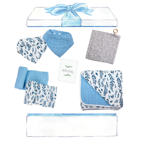 Blue Leaves Baby Box - Favorites