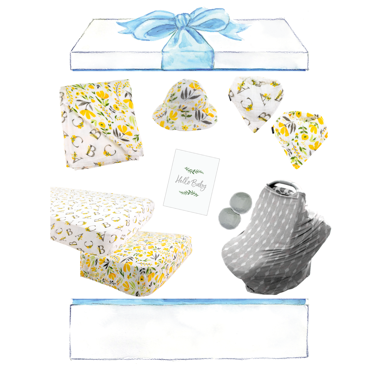 Citrus Blooms Baby Box - Wishes