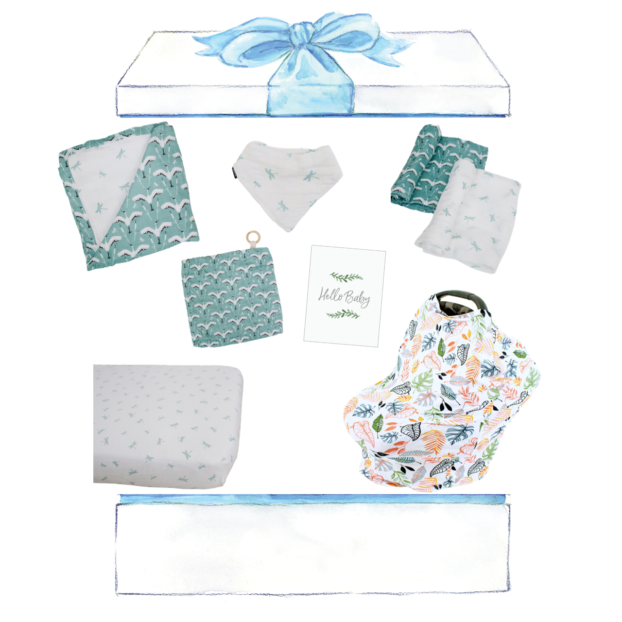 Cool Cranes Baby Box - Wishes
