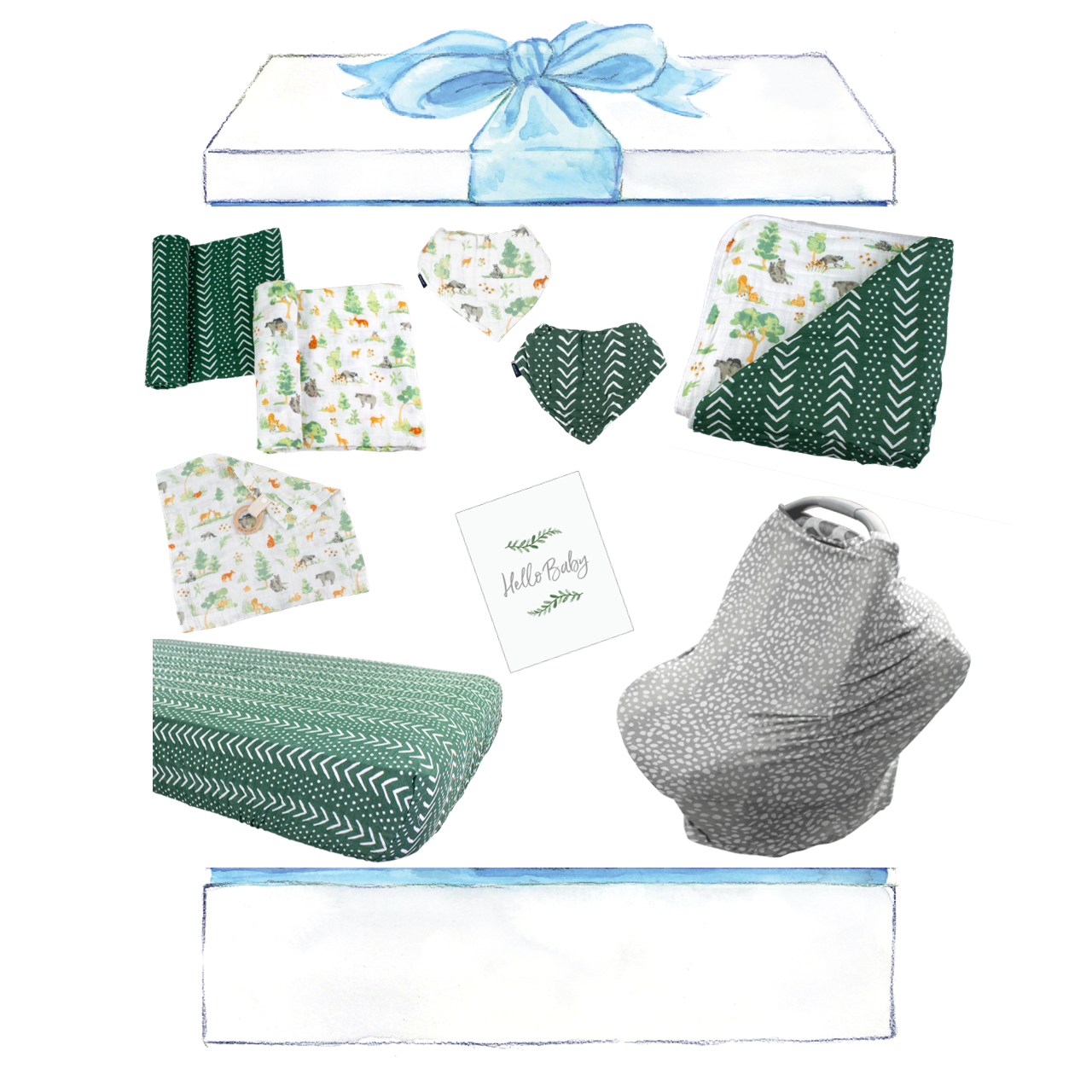 Forest Fun Baby Box - Wishes