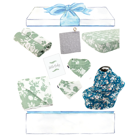 French Floral Baby Box - Wishes
