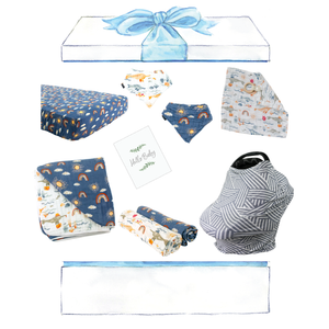 Sunny Narwhal Baby Box - Wishes